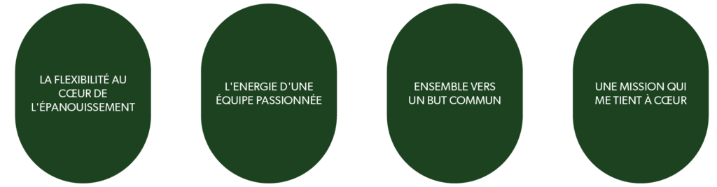 Nos 4 valeurs – Marque employeur Uniag | Our 4 values – Uniag Employer Brand