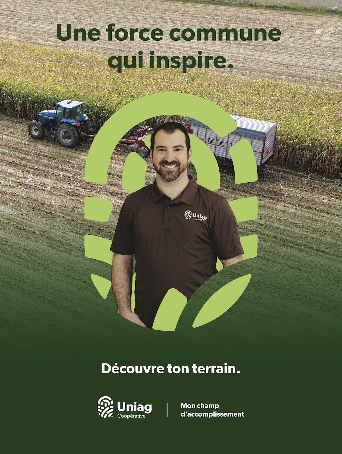Éric – Ambassadeur agricole Mon champ d’accomplissement Uniag | Eric – Agricultural brand ambassador – My Field of Achievement – Uniag
