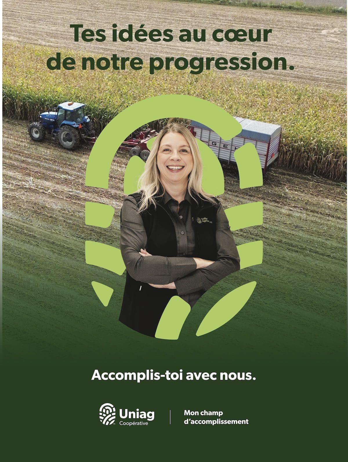 Sylvie – Ambassadrice agricole Mon champ d’accomplissement Uniag | Sylvie – Agricultural brand ambassador – My Field of Achievement – Uniag